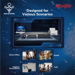 Ruijie RG-ES116G-L 16-Port 10/100/1000 Mbps Unmanaged Non-PoE Switch