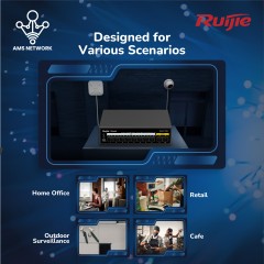 Ruijie RG-ES110F-P, 10-Port 10/100 Mbps Unmanaged PoE Switch