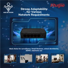 RUIJIE RG-ES08 8 Port 10/100 Plastic Case Unmanaged Switch