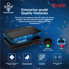 Ruijie RG-ES08G Plastic Case Unmanaged Switch