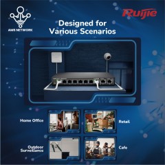 Ruijie RG-ES110D-P, 8-port 10/100Mbps Desktop Unmanaged Switch