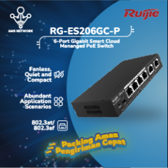 Ruijie RG-ES206GC-P, 6-Port Gigabit Smart Cloud Mananged PoE Switch