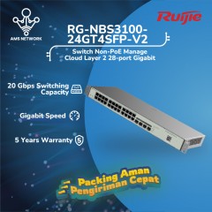 Ruijie RG-NBS3100-24GT4SFP-V2, 28-Port Gigabit Layer 2 Cloud Managed Non-PoE